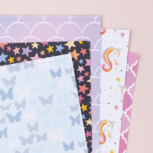 3 Pack - Colorbok 68lb Designer Single-Sided Paper 12"X12" 50/Pkg-Fairy Tale, 25 Designs/2 Each - 74333