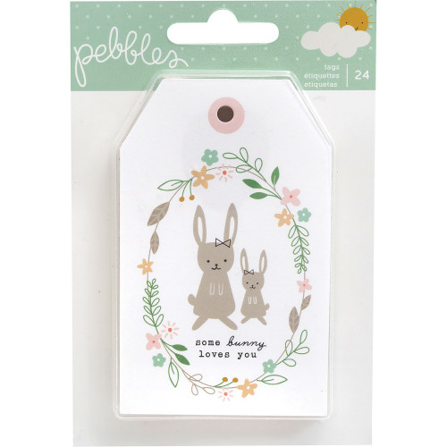 3 Pack - Pebbles Peek-A-Boo You Girl Cardstock Tags 24/Pkg-Girl, 6 Designs/4 Each - 736757 - 646247367577