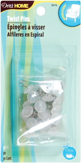 6 Pack - Dritz Home Twist Pins 30/Pkg-Clear - 9070 - 072879251524