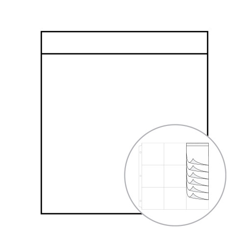 3 Pack - We R Fuse Photo Sleeve Waterfall Sleeves 20/Pkg-4"X4" - WR662570