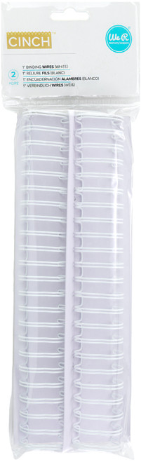 3 Pack - We R Cinch Wires 1" 2/Pkg-White - CW1-71006 - 633356710066