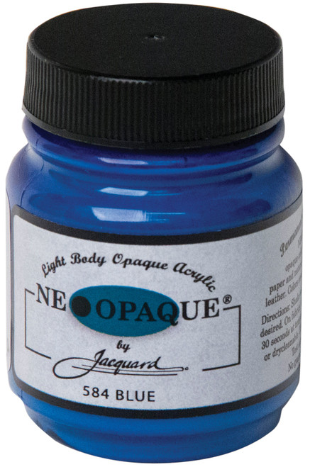 3 Pack - Jacquard Neopaque Acrylic Paint 2.25oz-Blue - NEOPAQUE-584 - 743772158400