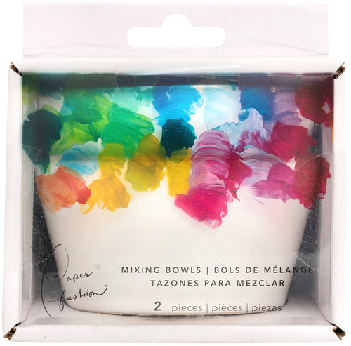 3 Pack - Paper Fashion Ceramic Paint Mixing Bowls 2/Pkg-White - AC349320 - 718813493208