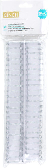 3 Pack - We R Cinch Wires 1" 2/Pkg-Silver - CW1-71009 - 633356710097