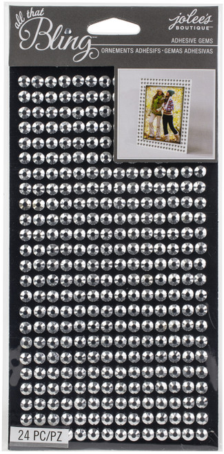 3 Pack - Jolee's Boutique All That Bling Adhesive Gems 24/Pkg-Silver - 5050898 - 015586818840