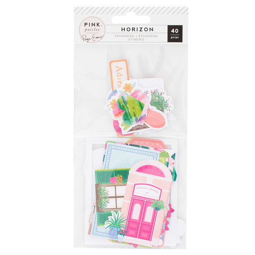3 Pack - Paige Evans Horizon Ephemera Cardstock Die-Cuts 40/Pkg-W/Clear Varnish Accents - 310783 - 718813107839