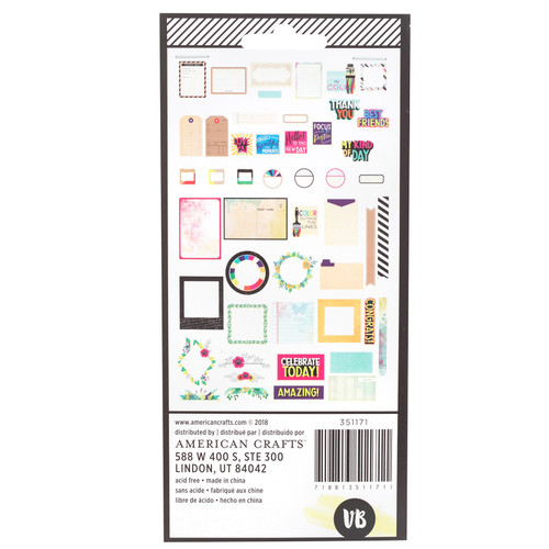 3 Pack - Vicki Boutin Color Kaleidoscope Ephemera Die-Cuts 50/Pkg-Cardstock Frames & Journaling - 351171 3 Pack - Vicki Boutin Color Kaleidoscope Ephemera Die-Cuts 50/Pkg-Cardstock Frames & Journaling - 351171