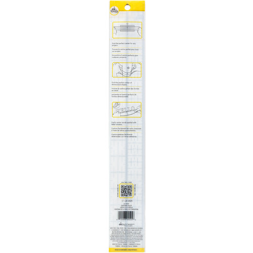 3 Pack - EK Tools Acrylic Pro Centering Ruler-16" - E5402004