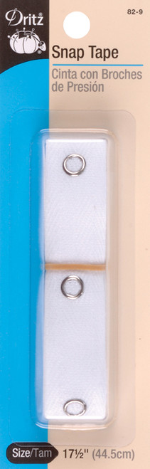 3 Pack - Dritz Snap Fastener Tape 17-1/2" 12/Pkg-White Size 4/0 - 82 - 072879101461