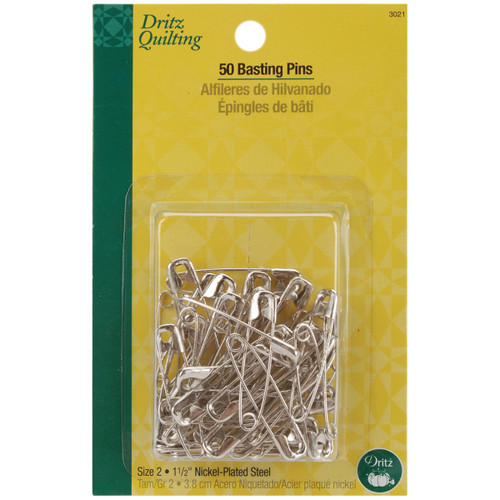 3 Pack - Dritz Quilting Basting Pins 50/Pkg-Size 2 - 3021 - 072879030211
