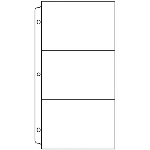 2 Pack - We R Ring Photo Sleeves 6"X12" 10/Pkg-(3) 6"X4" Pockets - WR660173