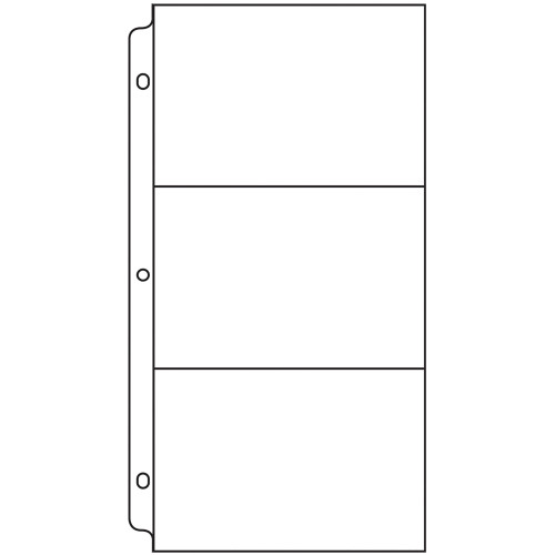 2 Pack - We R Ring Photo Sleeves 6"X12" 10/Pkg-(3) 6"X4" Pockets - WR660173