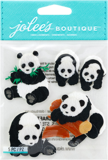 3 Pack - Jolee's Boutique Dimensional Stickers-Pandas - E5020051 - 015586847642