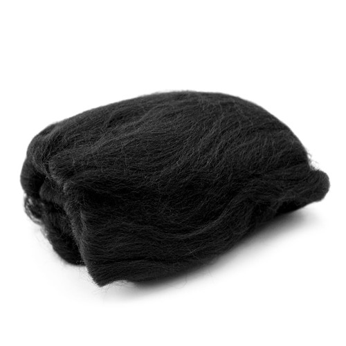 3 Pack - Clover Natural Wool Roving .3oz-Black - 79R-7932 3 Pack - Clover Natural Wool Roving .3oz-Black - 79R-7932