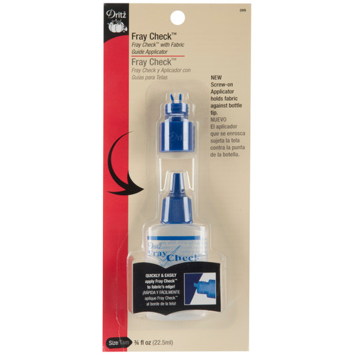 3 Pack - Dritz Fray Check W/Fabric Guide Applicator Tip-.75oz - 399 - 072879272185
