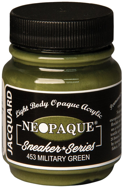 3 Pack - Jacquard Neopaque Acrylic Paint 2.25oz-Military Green - Sneaker Series - NEOPAQUE-1453 - 743772031680