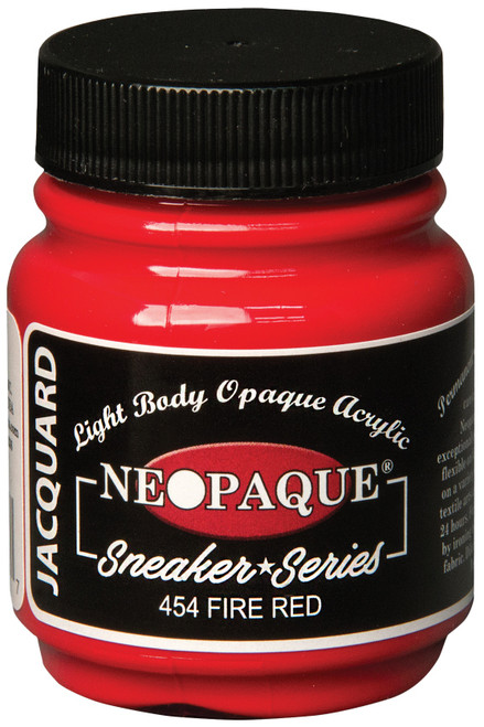 3 Pack - Jacquard Neopaque Acrylic Paint 2.25oz-Fire Red - Sneaker Series - NEOPAQUE-1454 - 743772031697