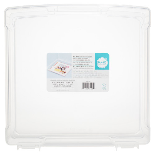 2 Pack - We R Craft & Photo Translucent Plastic Storage-12"X12" Case - WR661105 - 633356611059