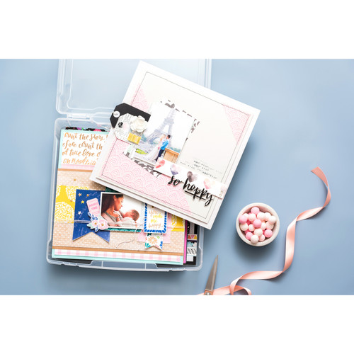 2 Pack - We R Craft & Photo Translucent Plastic Storage-12"X12" Case - WR661105