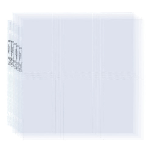 3 Pack - We R Ring Photo Sleeves 12"X12" 10/Pkg-(6) 6"X4" Pockets - WR660138