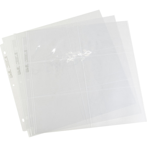 3 Pack - We R Post Bound Photo Sleeves 12"X12" 10/Pkg-Six 4"X6" Pockets - WR660153