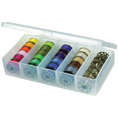 3 Pack - ArtBin Bobbin Box-3"X6"X1.25" Translucent - 8155AB