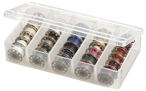 3 Pack - ArtBin Bobbin Box-3"X6"X1.25" Translucent - 8155AB