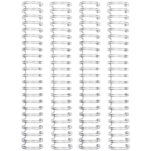 3 Pack - We R Cinch Wires 1" 4/Pkg-Silver - WR660389