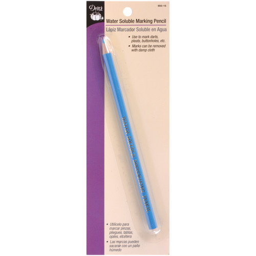 6 Pack - Dritz Water-Soluble Marking Pencil-Light Blue - 683-15 - 072879114126