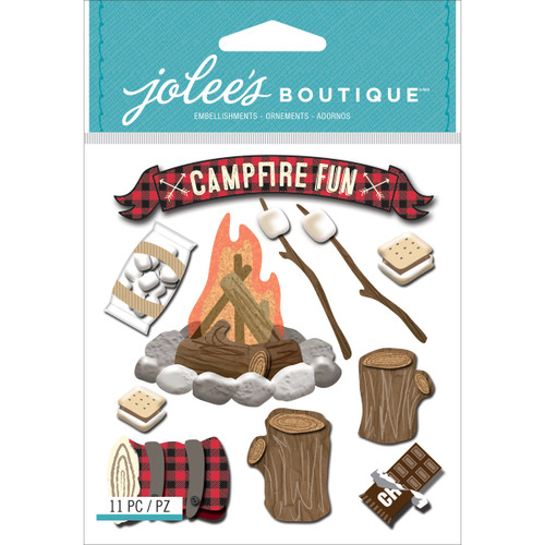 3 Pack - Jolee's Boutique Dimensional Stickers-Campfire - E5021925