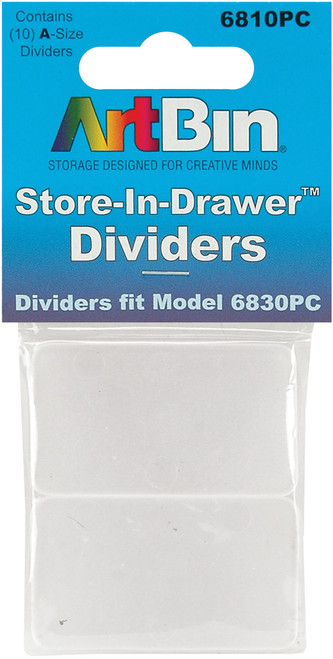 3 Pack - ArtBin Store-In-Drawer Dividers 10/Pkg-Fits 6830PC - 6810PC - 071617006877