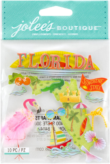 3 Pack - Jolee's Boutique Dimensional Stickers-Florida - E5021860 - 015586829815