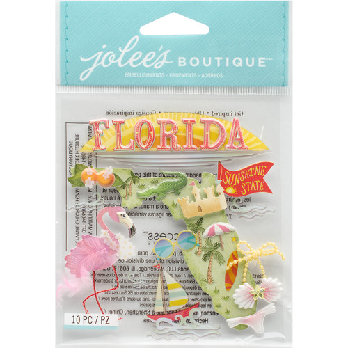 3 Pack - Jolee's Boutique Dimensional Stickers-Florida - E5021860 - 015586829815