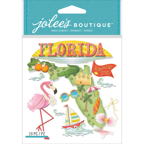 3 Pack - Jolee's Boutique Dimensional Stickers-Florida - E5021860