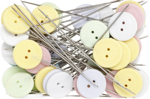 3 Pack - Dritz Flat Button Head Pins 50/Pkg- - 67 3 Pack - Dritz Flat Button Head Pins 50/Pkg- - 67