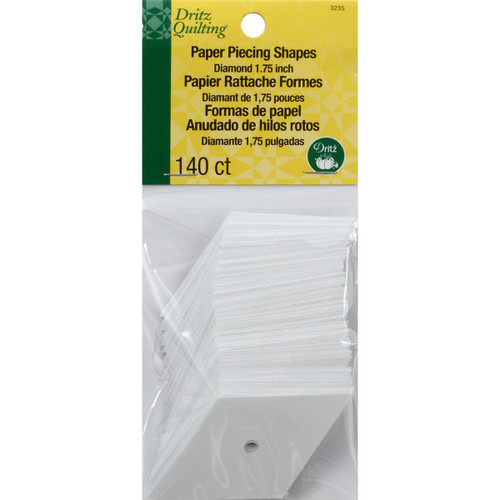 3 Pack - Dritz Quilting Paper Piecing 60 Degree Diamond 140/Pkg-1.75" - 3235 - 072879032352