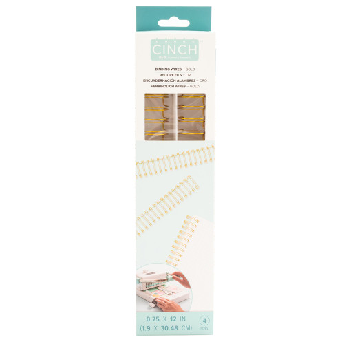 3 Pack - We R Cinch Wires .75" 4/Pkg-Gold - 60000059 - 633356615071
