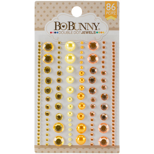 3 Pack - BoBunny Double Dot Jewels 86/Pkg-Citrus - DDJ-7522 - 665573055224