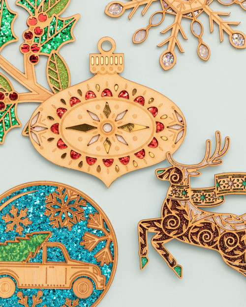 3 Pack - Jolee's Boutique Adhesive Laser-Cut Wood Embellishment-Ornament - 8601863