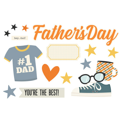 3 Pack - Simple Stories Simple Pages Page Pieces-Father's Day - 5A0022LN-1G5K9