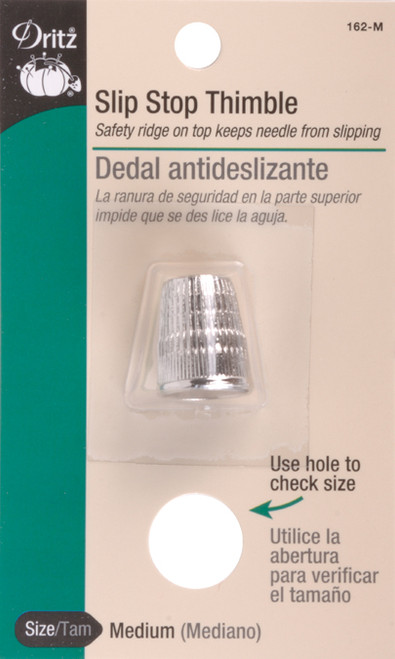 6 Pack - Dritz Slip-Stop Thimble-Medium - 162-M - 072879102741