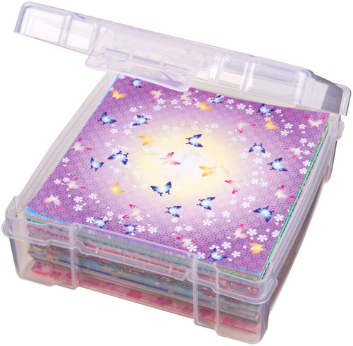 3 Pack - ArtBin Essentials Box-6"X6" Translucent - 6953AB