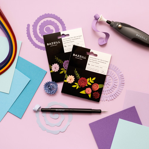 3 Pack - Bazzill Quilling Paper Pad 36/Pkg-Lilac - BZQUILPP-00129 3 Pack - Bazzill Quilling Paper Pad 36/Pkg-Lilac - BZQUILPP-00129