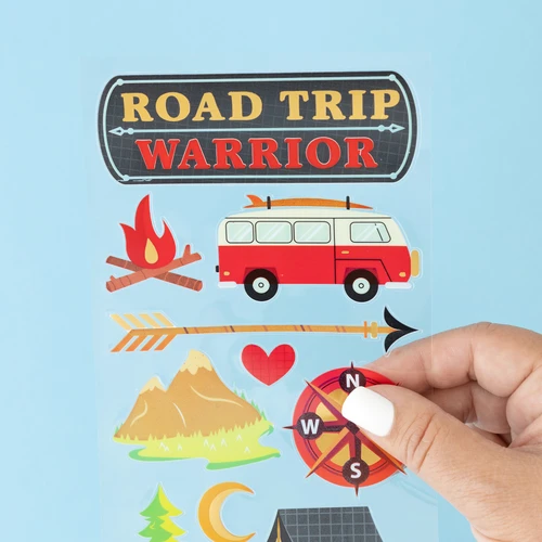 6 Pack - Sticko Tiny Stickers-Road Trip Warrior - 8600126