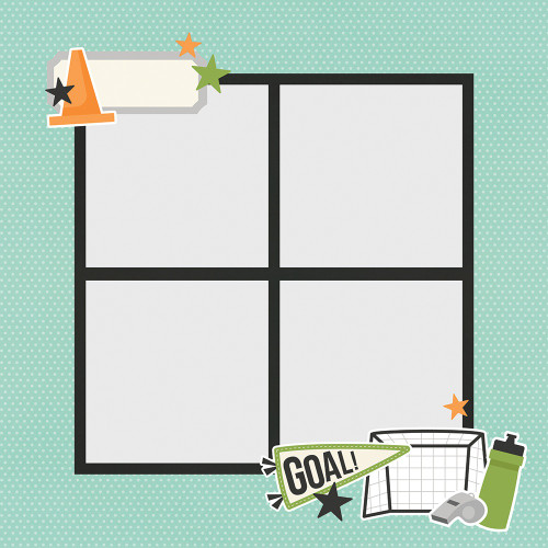 3 Pack - Simple Stories Simple Pages Page Pieces-Soccer - SSSPPP-15940