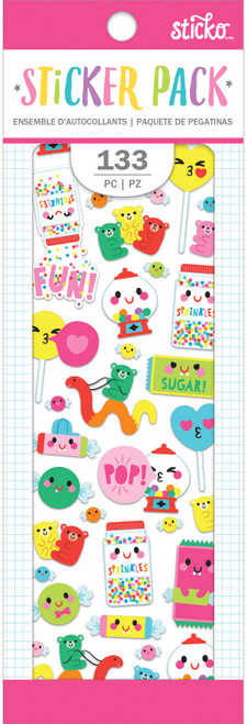 6 Pack - Sticko Stickers-Sweets Sticker Pack - 8698904