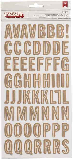 3 Pack - Pebbles Merry Merry Thickers Stickers 5.5"X11" 2/Pkg-Alpha/Printed Chipboard - 733564 - 646247335644