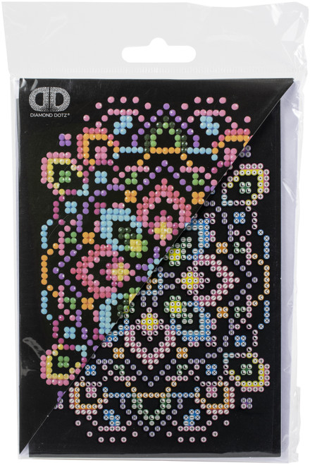 3 Pack - Diamond Dotz Diamond Art Greeting Card Kit 5"X7"-Blackstar - DDG023 - 4897073247953