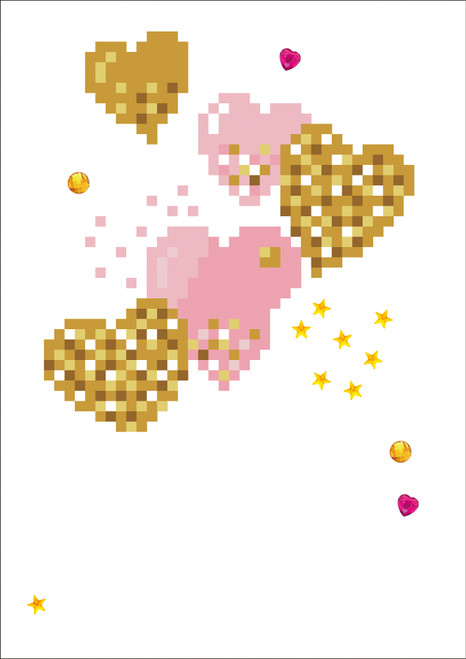 3 Pack - Diamond Dotz Diamond Art Greeting Card Kit 5"X7"-Love Balloons - DDG016 3 Pack - Diamond Dotz Diamond Art Greeting Card Kit 5"X7"-Love Balloons - DDG016