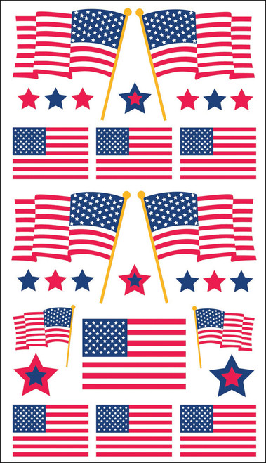 6 Pack - Sticko Stickers-Flag Day - E5220247